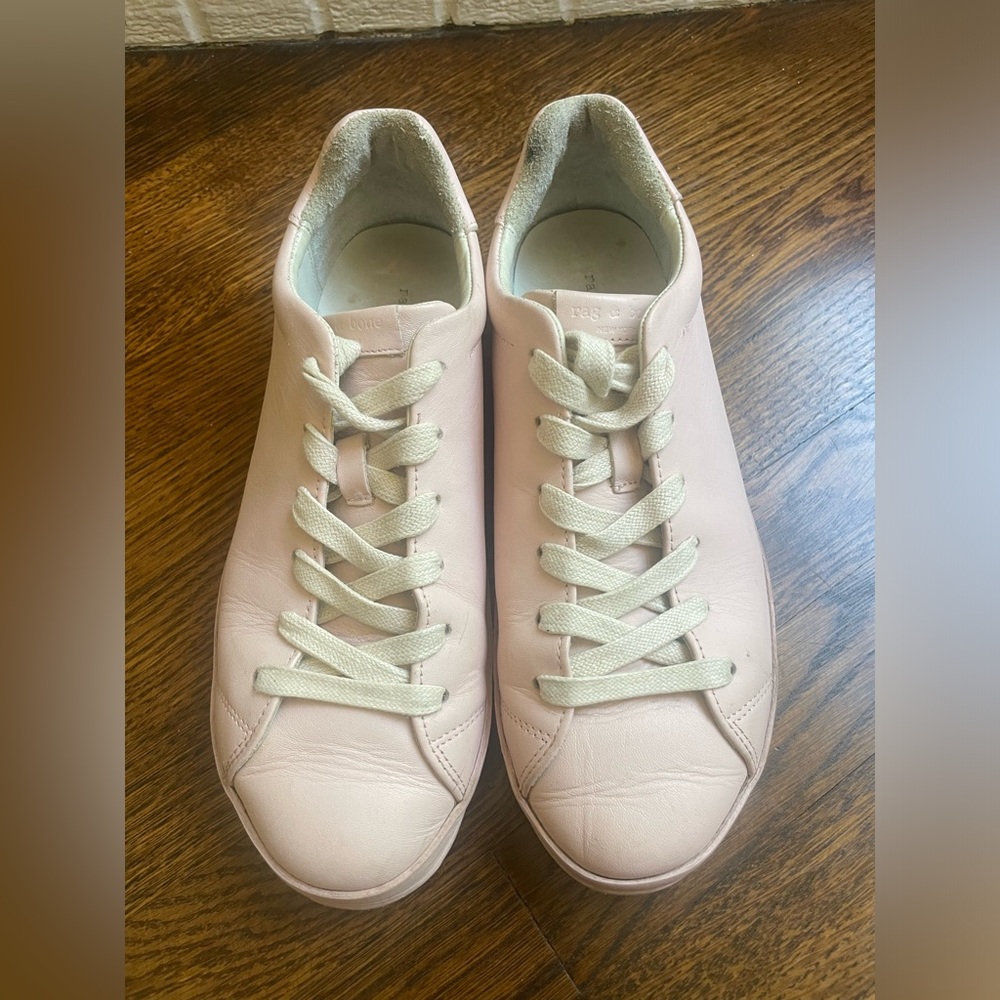 Rag & Bone Pink Leather Sneakers 38.5